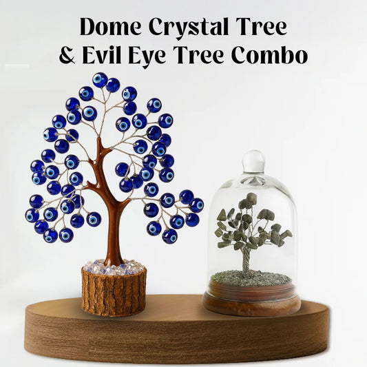 Dome Crystal Tree & 7 chakra Tree Combo