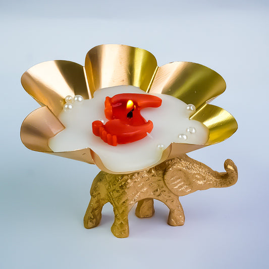 Elephant Metal Candle Holder