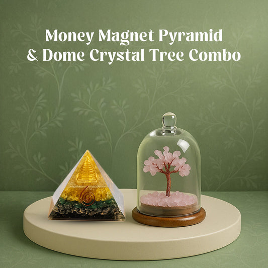 Combo Money Magnet Pyramid & Dome Crystal Tree