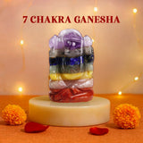 KS Chakra Balance Kit (7 Chakra Tree, 7 Chakra Pyramid, 7 Chakra Bracelet, 7 Chakra Ganesha)