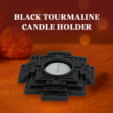 Black Tourmaline Candle Holder