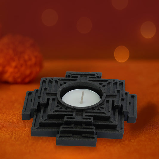 Black Tourmaline Candle Holder