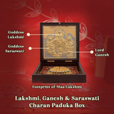 Lakshmi Ganesh Saraswati Charan Paduka Box