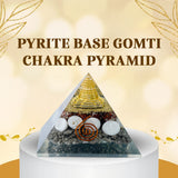 KS Shani Sade Sati Kit (Pyrite Bracelet, Kuber Stone Box, Sulemani Hakik Bracelet, Pyrite Ganesha, Pyrite Base GomtiChakra Pyramid, Black Tourmaline Anklet)