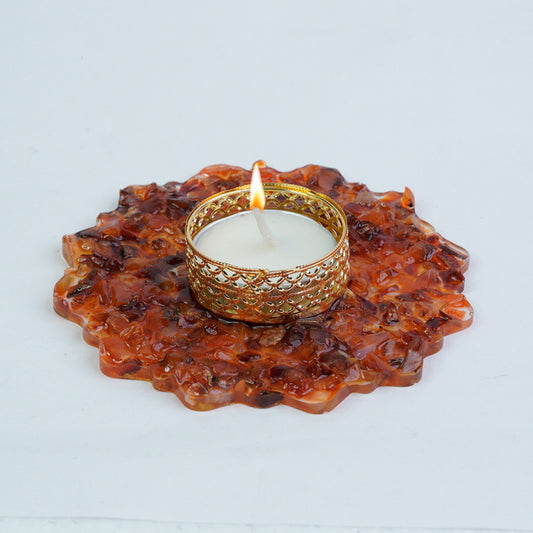 Carnelian Candle Holder