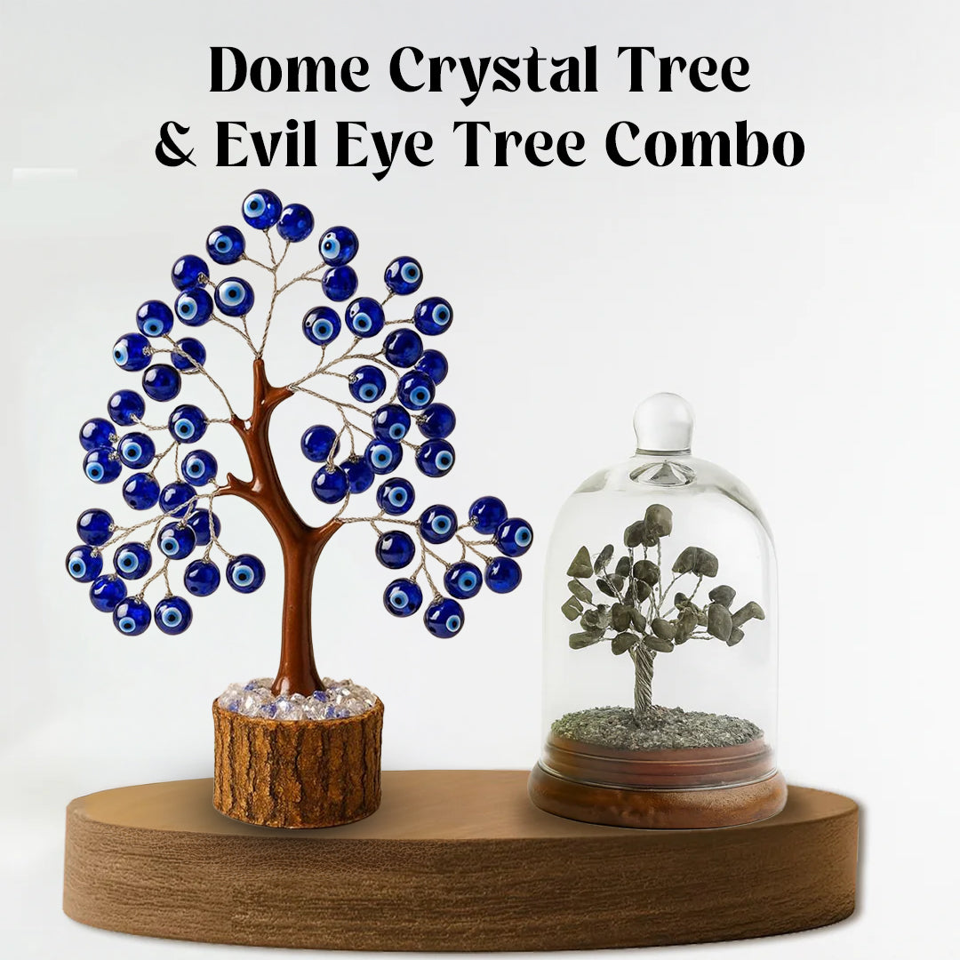Dome Crystal Tree & 7 chakra Tree Combo