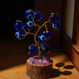 Divine Protection & Harmony Combo ( Green Jade Pyramid+Evil Eye Tree Small )