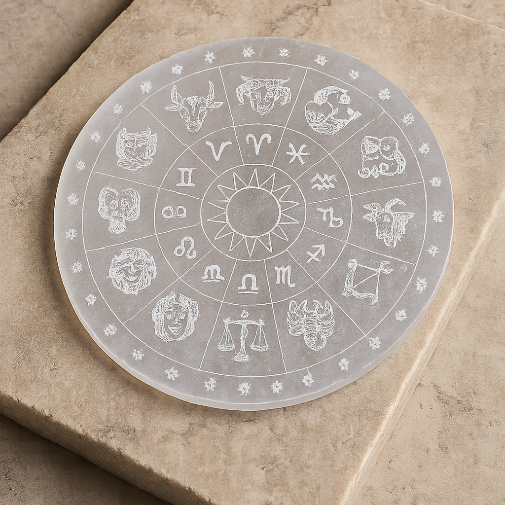 Combo Rose Quartz & Selenite Plate
