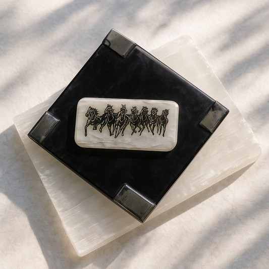 7 Horses Hanging Plate