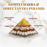 Shree Dhan Yantra Combo ( Money Magnet Pyramid+Gomti chakra shree yantra pyramid )