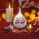 Silver Leaf Lakshmi Ganesh Stand