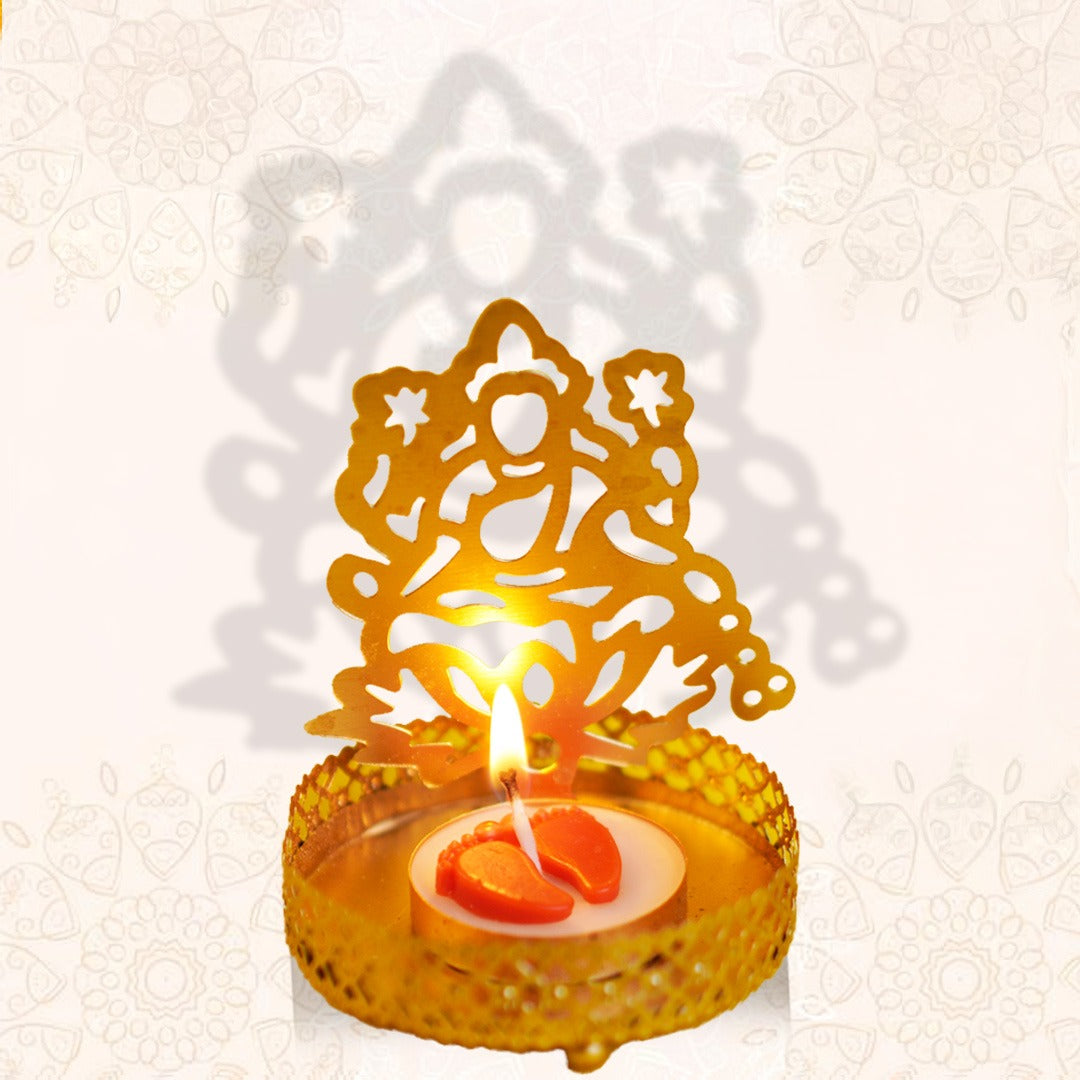 Lakshmi Ji  Reflection Candle Holder