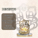 Ganesh Ji Reflection Candle Holder