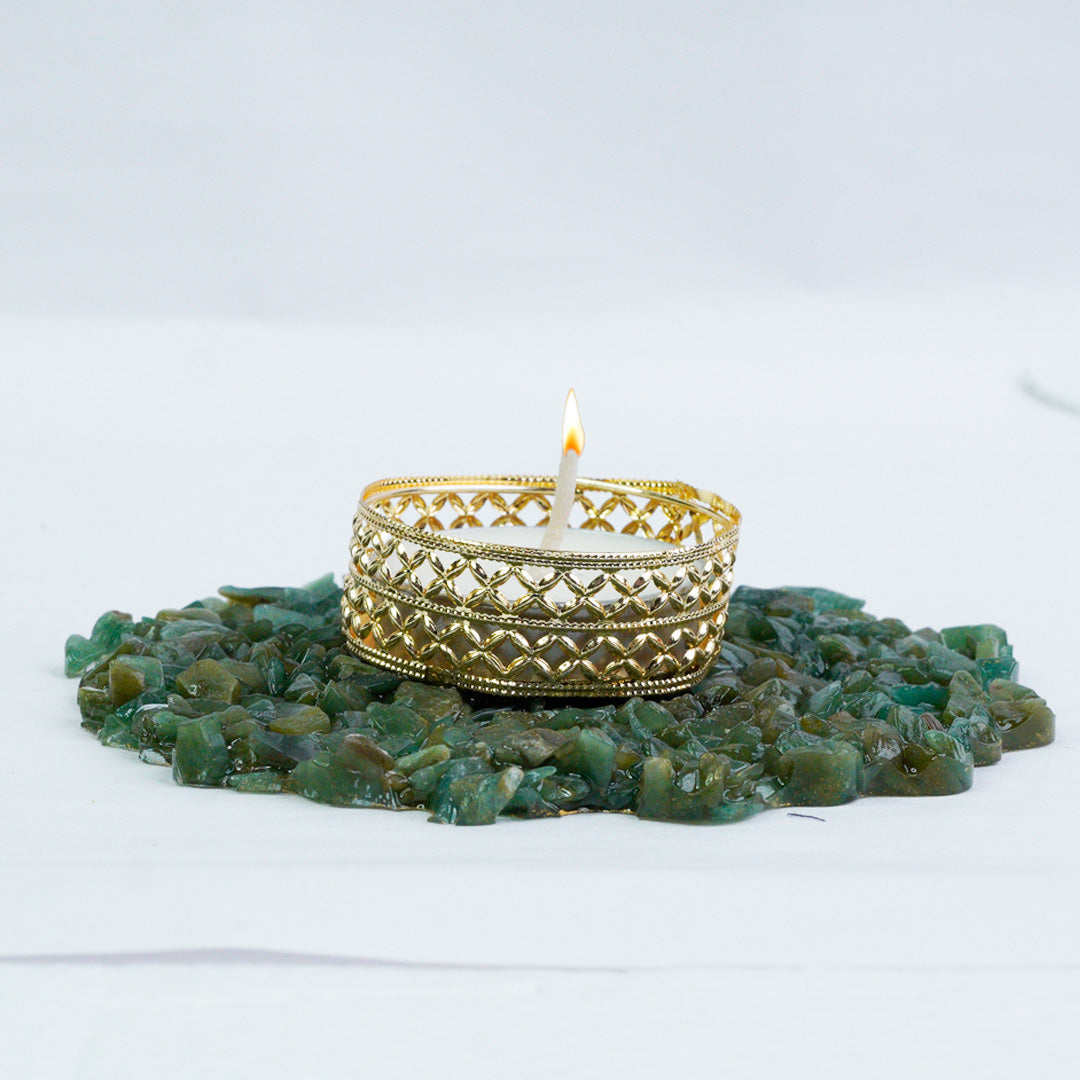 Green Aventurine Candle Holder