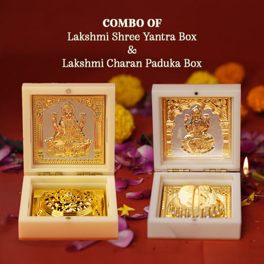 Combo Lakshmi Shree Yantra & Charan Paduka Box