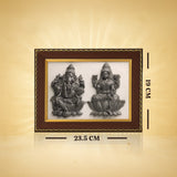 Laxmi Ganesh Pyrite Selenite frame