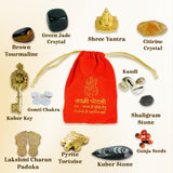 Shree Dhan SamRiddhi Combo (Laxmi Potli+Gomti Chakra Shree Yantra Pyramid)