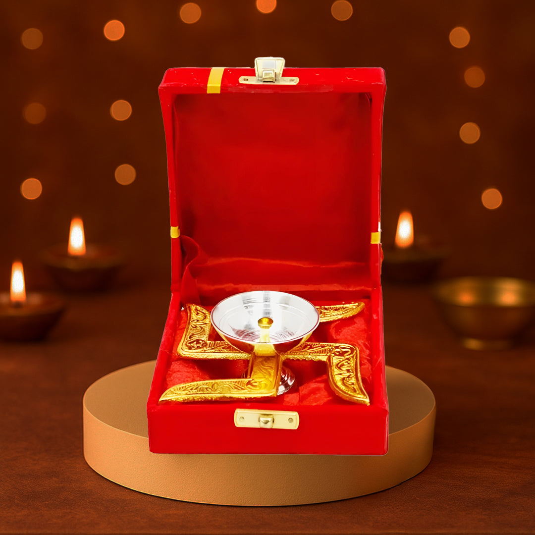 Swastik & Om Diya Box