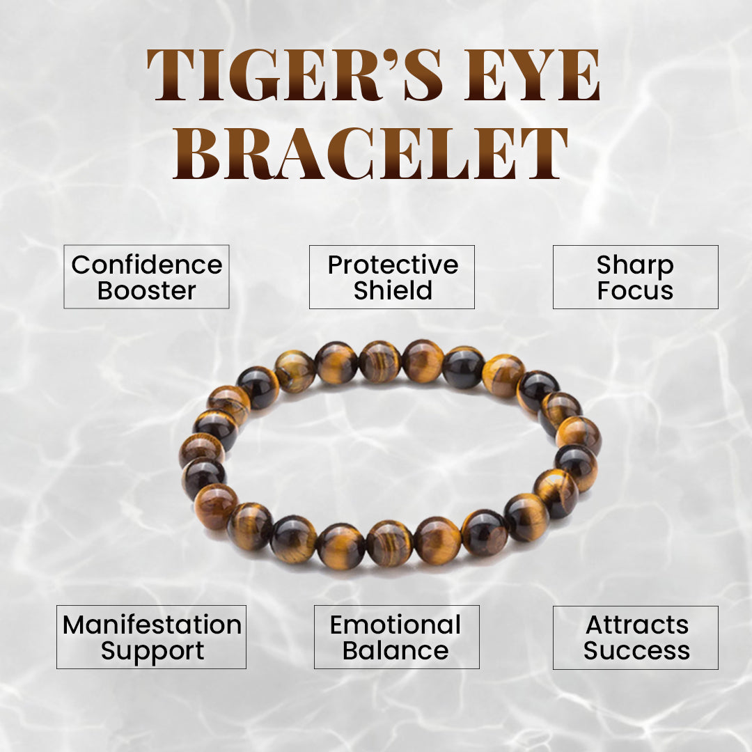 Health & Chakra Balance Power Combo (Tiger Eye Bracelet+7 Chakra Bracelet)